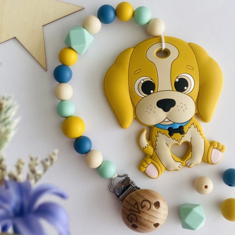 Hryzátko na klipu - Pes Barvičák